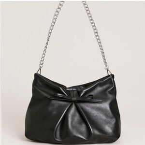 Reformation Vittoria Leather clutch Black